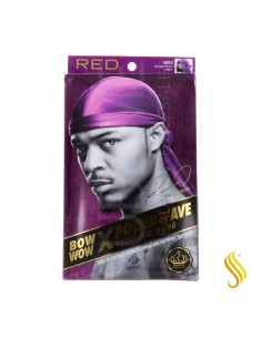 Red Kiss Power Wave Velvet Durag Purple Capa De Cabello